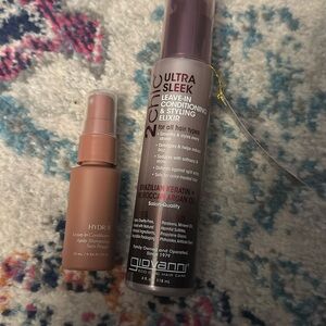 Vegamour & Giovanni // leave in conditioner and styling elixirs